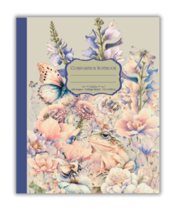 Whimsical Frog and Butterfly Composition Notebook for Journaling | Mind Boost Books - Boost Brain Power with Puzzle Books & Journals