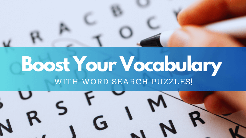 Boost Your Vocabulary with Word Search Puzzles - Hand Holding Pen