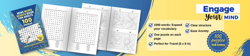 Challenge Your Mind with Word Search Puzzles Book