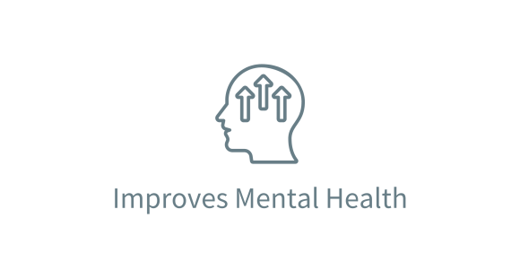 Improves Mental Health graphic | Mind Boost Books - Boost Brain Power with Puzzle Books & Journals